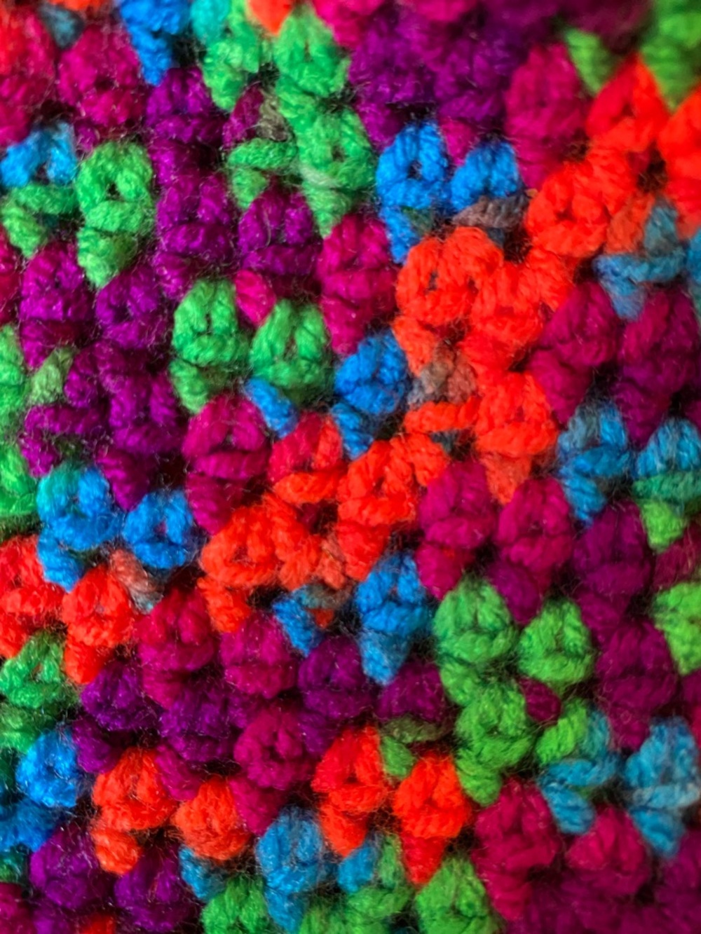 Handmade Crocheted Multi-Color Bucket Hat - Picture 6 of 7